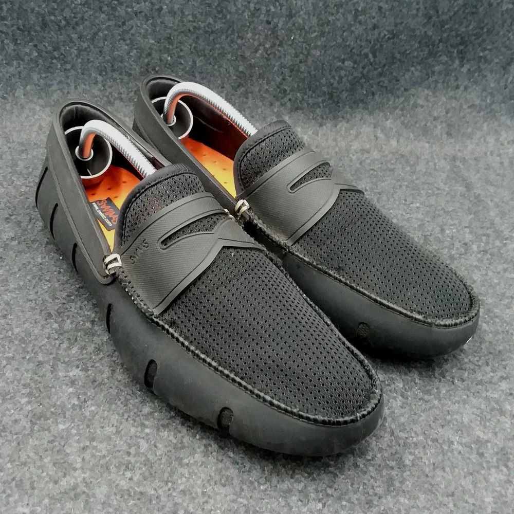 SWIMS Penny Loafers Slip-On Mesh Moccasins Classic Boat/Deck Shoes Men's Size 7‎